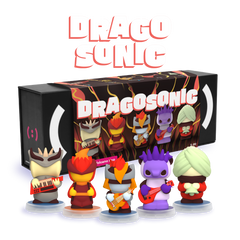 Dragosonic: 5 Figurines Volcano Pop Band