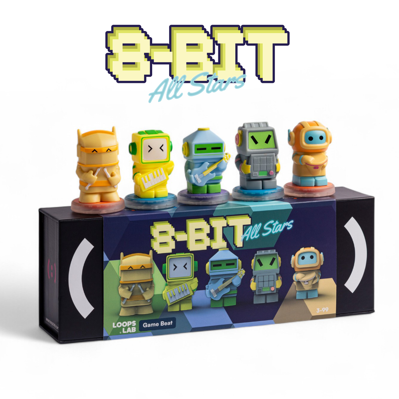 8-Bit™ - 5-teiliges Game Music Band-Figurenset