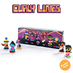 Curly Lines: 5 Figurines NeoFunk Band